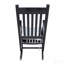 Chaise berçante en bois noir sans passe-partout-372086935