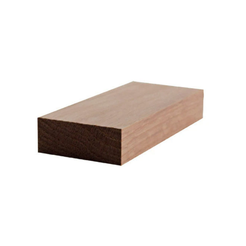 Moulure carrée de 2 po de largeur x 3/4 po EWCA51. Sans finition, H 0,75 po x l 2 po x P 94 po, Chêne rouge