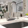 Aquno Select 3-Spray Kitchen Faucet with Pull-Down Spout with sBox, 1.75