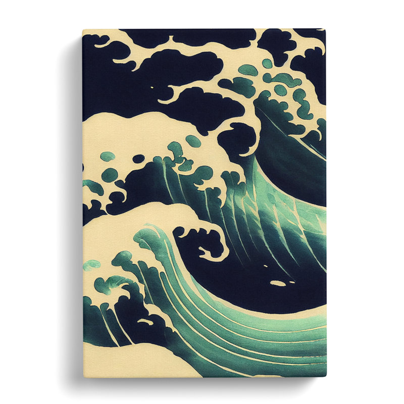 Awesome Japanese Wave - Wrapped Canvas Print, 50cm H x 35cm W x 3cm D