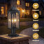 Lampadaire d'extérieur Dusk to Dawn 2 lumières Yosiel