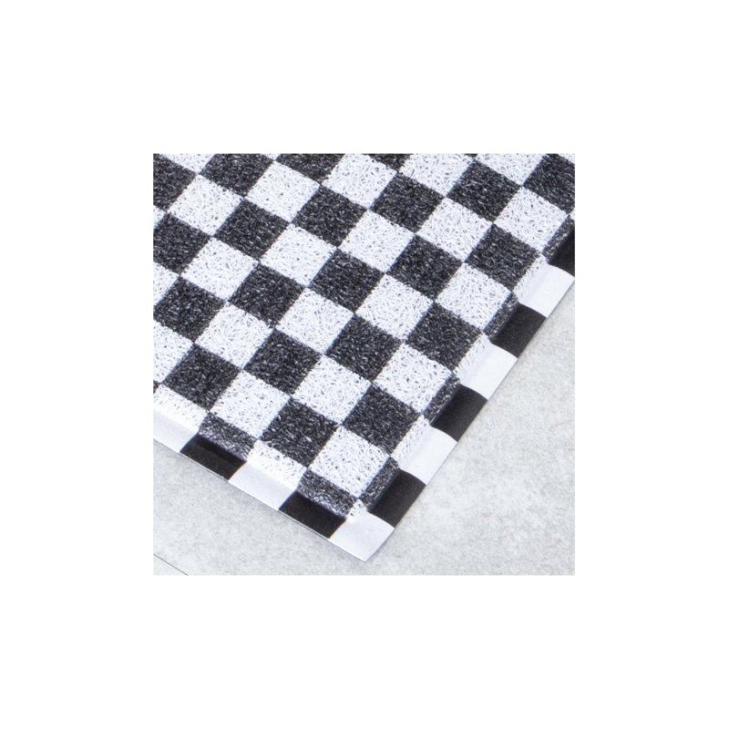 Non-Slip Checkered Doormat, 24" x 36"