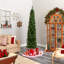 Lighted Artificial Pine Christmas Tree-2102225396