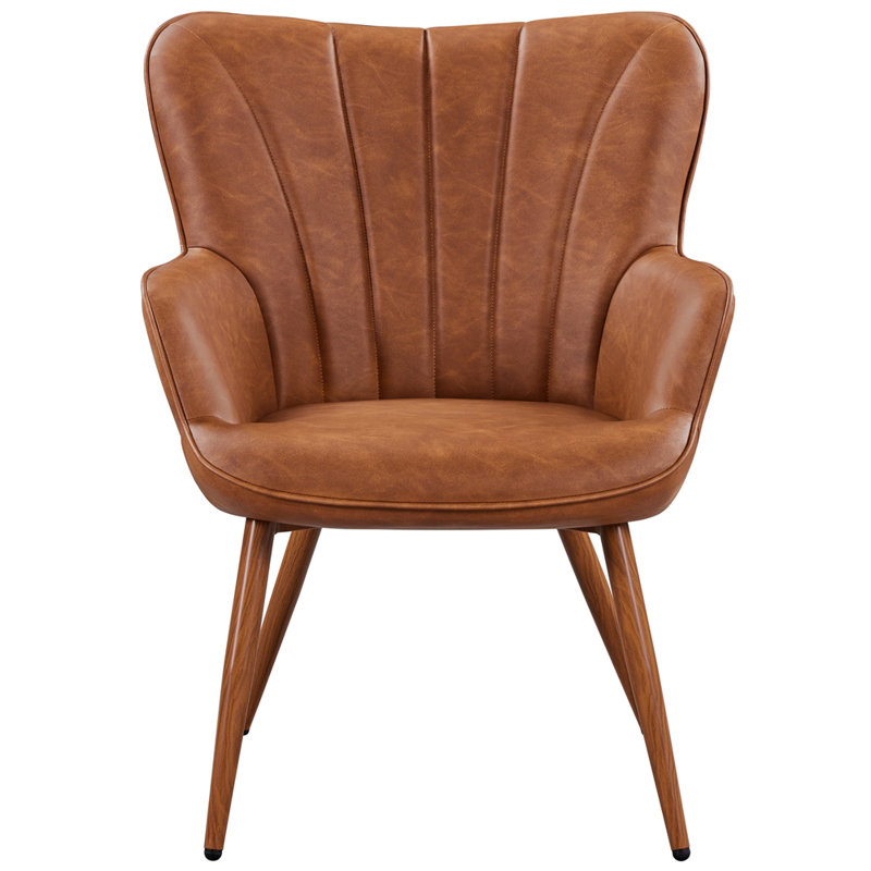 Faux Leather Armchair