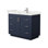 Meuble-lavabo simple autoportant 42 po avec plateau en quartz Miranda