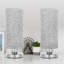 Lampe de table argentée 10,6 po