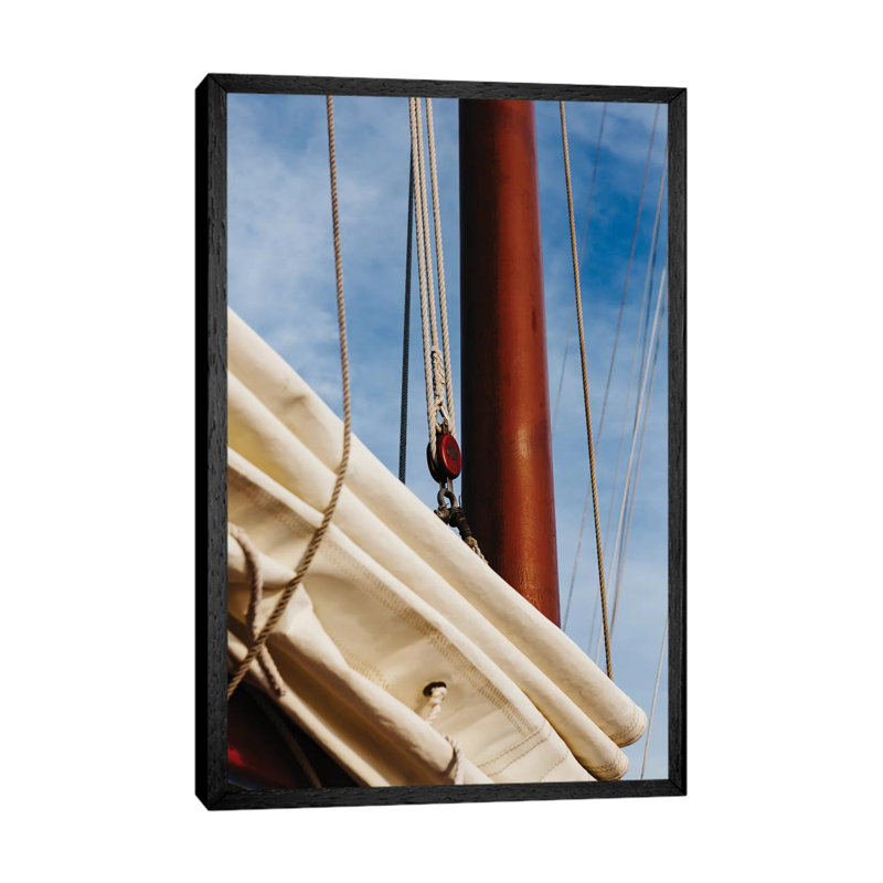 Charleston Sailboat III by Bethany Young - Print on Canvas, 101.6cm H x 66.04cm W x 3.81cm D, Black Framed