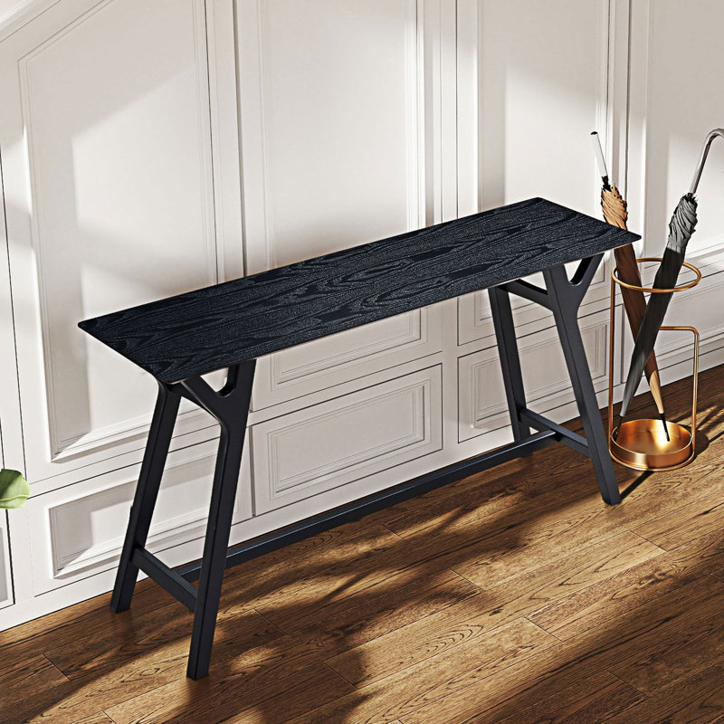 Table d'entrée à console étroite, Noir