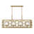 Balfour 8-Light Linear Chandelier in Brass-128676677