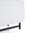 Elegant Ottoman With Spacious Storage Function, White