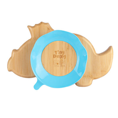 Tiny Dining - Children's Bamboo Suction Dinosaur Plate