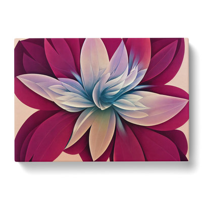 Magnificent Modern Flower Abstract - Wrapped Canvas