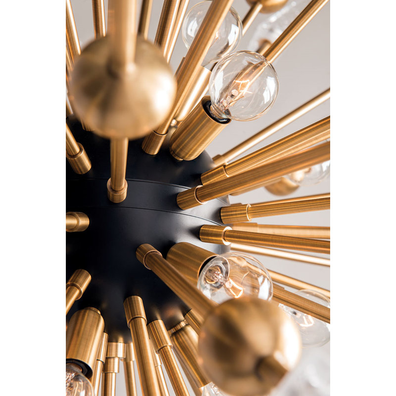 Sparta 18 - Light Chandelier, Aged Brass