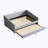 Daybed With Trundle, Upholstered Tufted Bed With Copper Nail