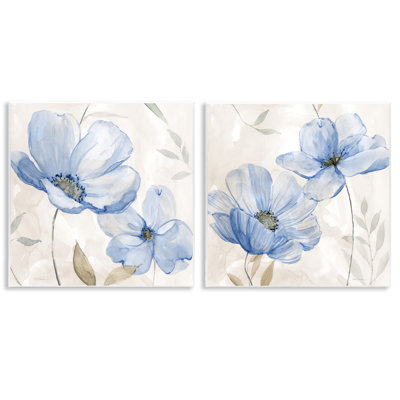 Ensemble de 2 plaques murales Blue Tone