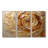Brown Gilded Mocha Spiral - Abstract Spirals Canvas Wall Art Set-111764951-111764949