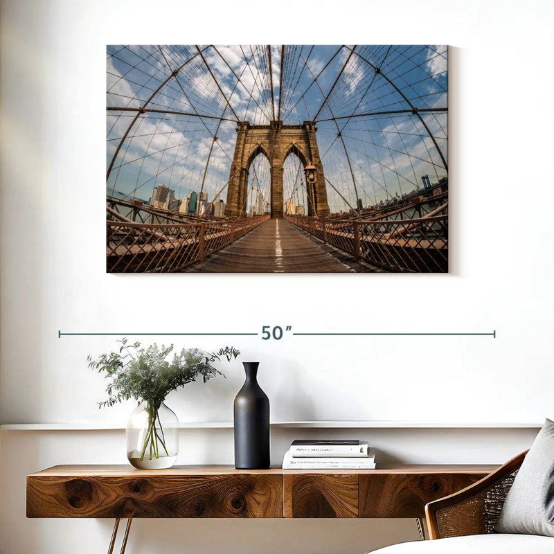 Pont de Brooklyn, New York, H 26 po x l 39 po