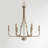 Dawson 6 - Light Steel Dimmable Chandelier