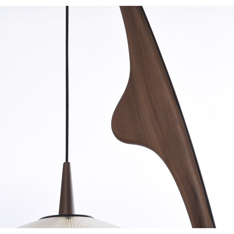 Praying Mantis Floor Lamp, French Walnut
