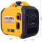 Génératrice à onduleur portable de 3500 watts, alimentée au gaz avec capteur de CO, conforme à l'EPA, légère et silencieuse pour la maison de secours, le camping, le véhicule récréatif, la remorque - 3500W de pointe / 3200W de fonctionnement