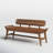 Mylas Genuine Leather Upholstered Bench