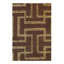 Geometric Area Rug in Brown