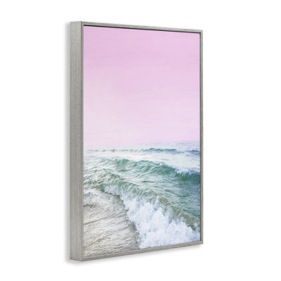 «Pink Winter Sea», art de la giclée encadrée par Sissi et Seb