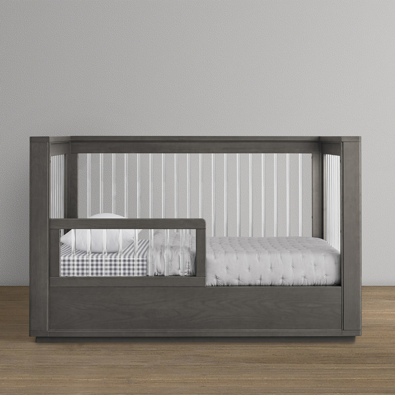 Vienna Toddler Guardrail, Darkwash Ash With Acrylic