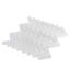 11"X 12.6" Herringbone Polished Glass Mosaic Tile-61266923
