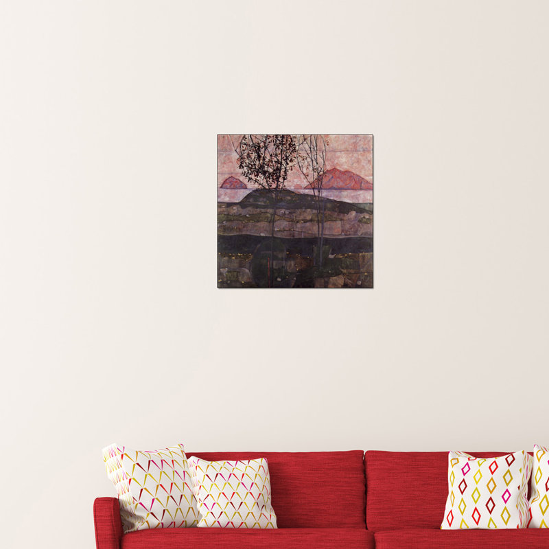 Egon Schiele - Wrapped Canvas Painting, 50cm H x 50cm W x 1.8cm D