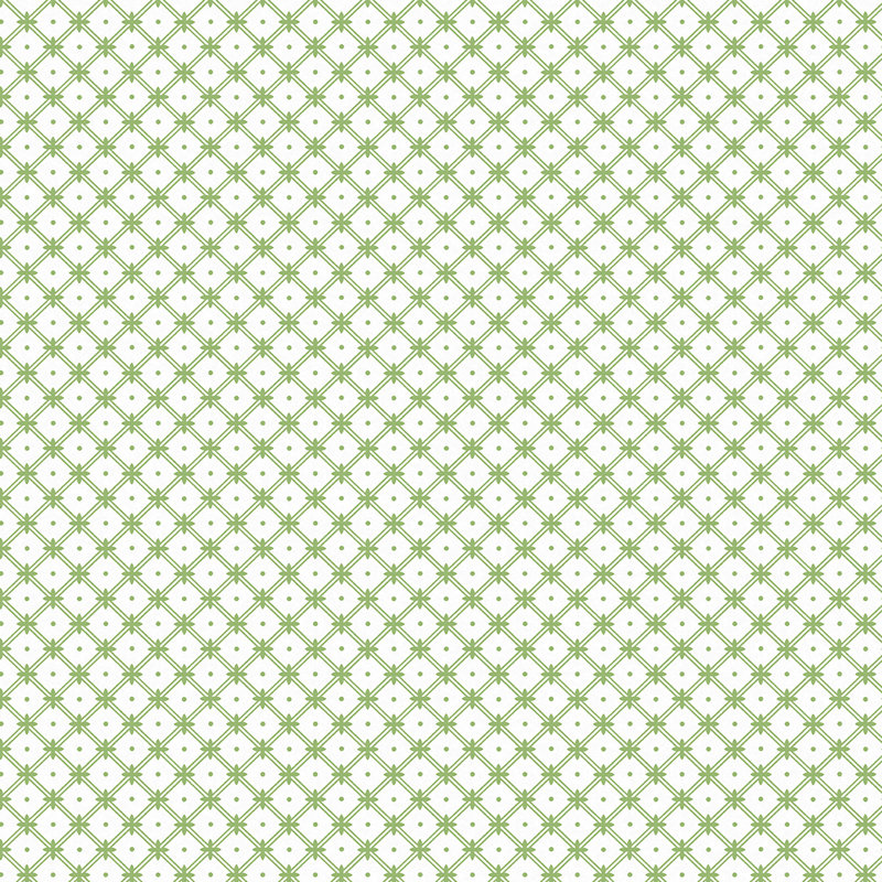 Wickerwork Pale Ochre Yellow Removable Wallpaper, Leaf Green