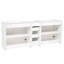 Meuble-lavabo double blanc de 84 pouces avec 2 lavabos en céramique, comptoir en quartz, rangement personnalisable, 3 tiroirs et poignées en métal argenté pour un décor de salle de bain moderne en pouces, tablettes réglables, tiroirs,-702604809-702604822