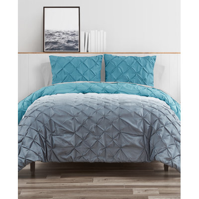 Ensemble d'édredon en microfibre 7 pièces Teal