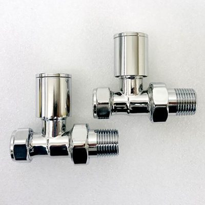 Straight Radiator Valves - Budget Option - Pair
