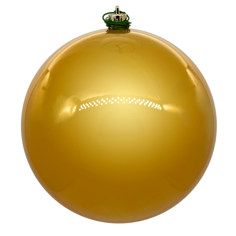 3'' Solid Ball Ornament, Honey Gold