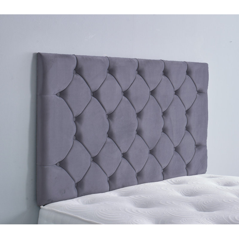 Upholstered Headboard, Single (3'), Grey