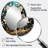White And Blue Charming Spring Flower Elegance I - Traditional Oval Wall Mirror-1567935376