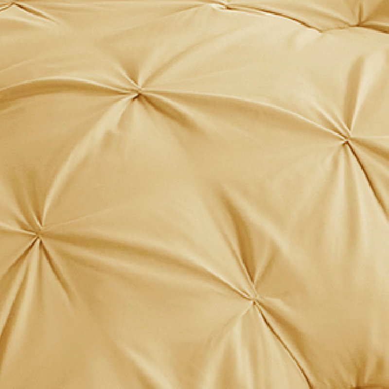 Bed-in-a-bag Pintuck - Bourgogne, Édredon de très grande taille et 6 pièces suppl, Marine