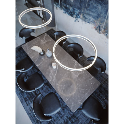 Luminaire suspendu 1 lumière DEL avec détails