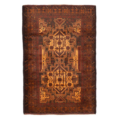 Teimani Beige, Brown Rug 4'1" x 6'1"