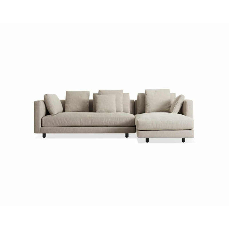 Hands Down Chaise Sectional, Landa Stone, Right Hand Facing