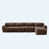 Tissu chocolat sélectionné
