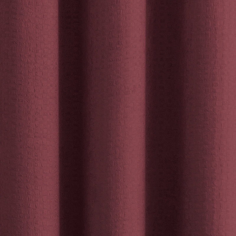 Bethany Basketweave Grommet Curtain Panel, 55" W x 90" L, Wine