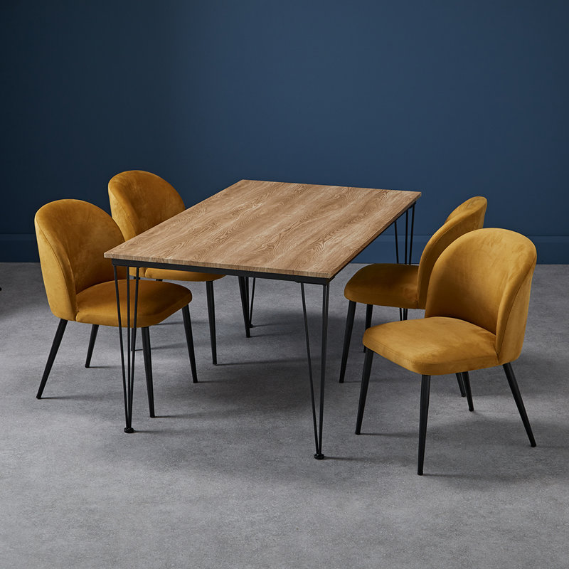 Zara Dining Chair, Mustard