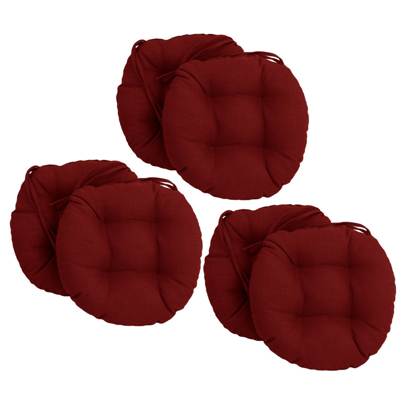 Coussin de siège d'extérieur 6 pièces Red Barrel Studio®, Paprika