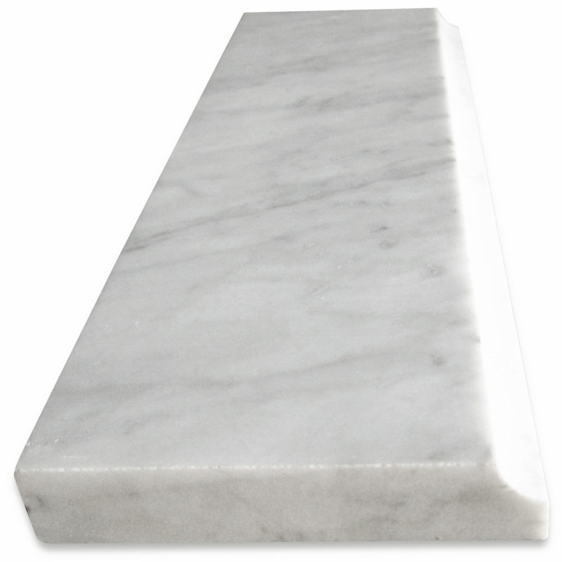Carreau de marbre 4 po x 12 po Carrara