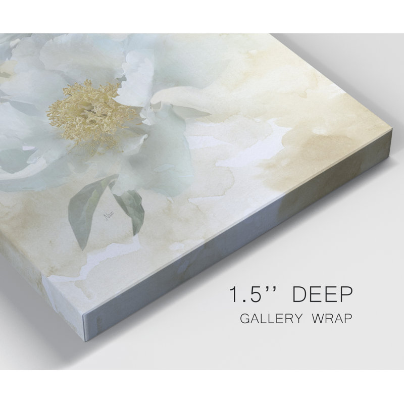 Doux pivoines II - impression sur toile tendue, H 48 po x l 32 po x P 1 po