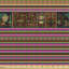 Winfield Folk Motifs and Stripes Fabric
