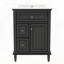 Armoire de salle de bain avec un tiroir rabattable et deux tiroirs-589682607