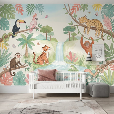 Papier peint jungle tropicale